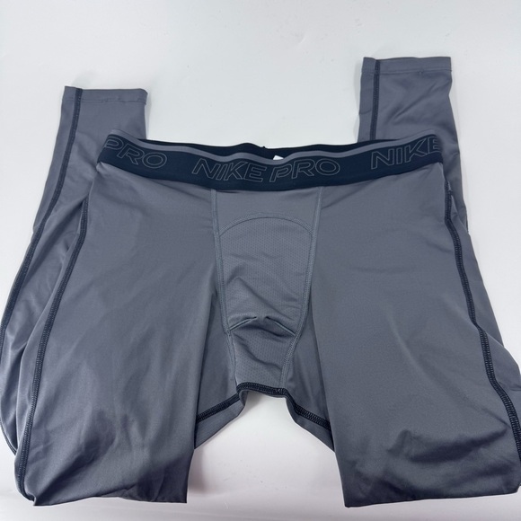 Nike Pro Dri Fit Compression pants in Gray and Black - Picture 2 of 9